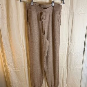 Quince Taupe Cashmere Jogger Pants